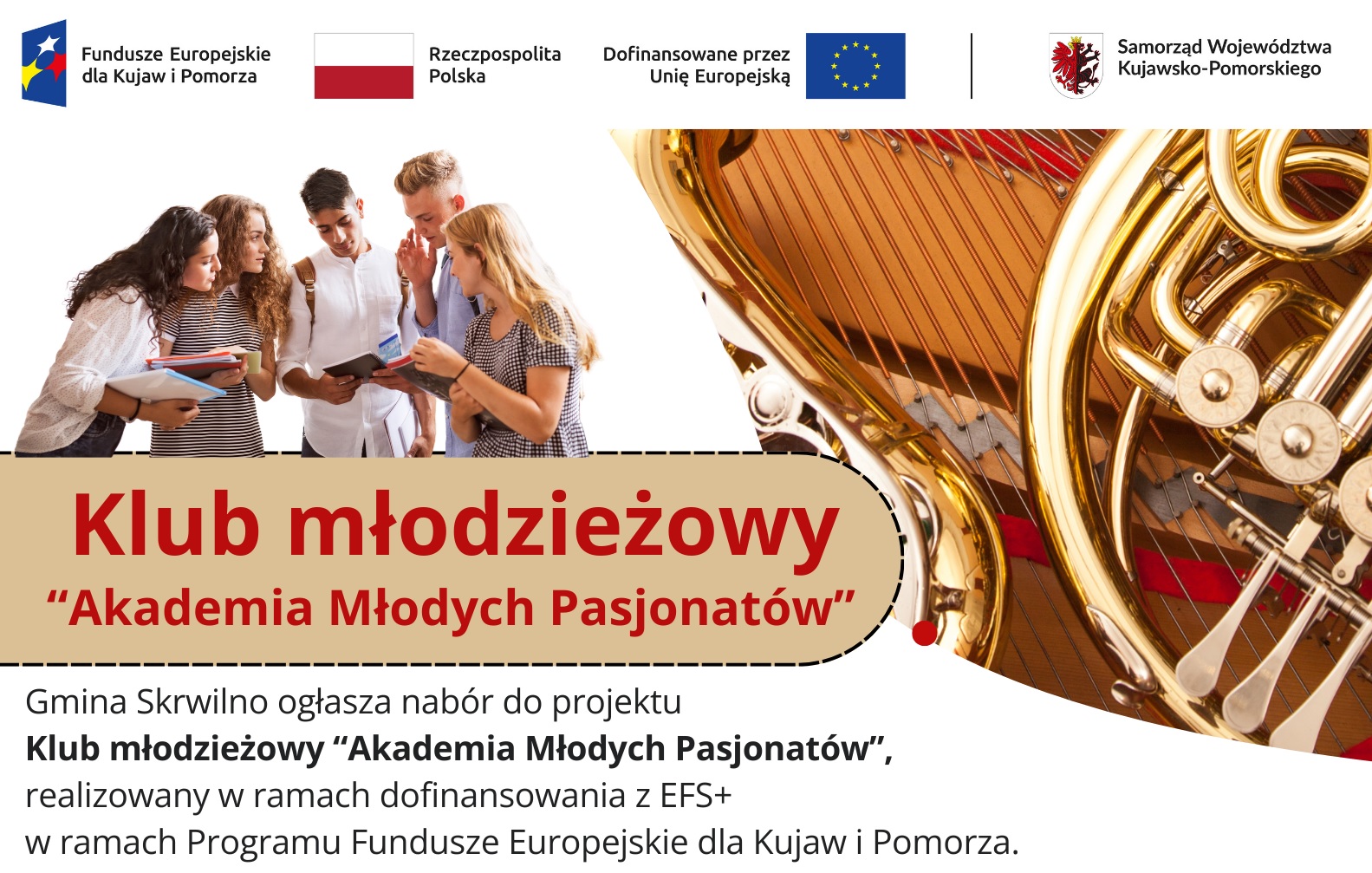 Nabór do projektu pn. Klub młodzieżowy „Akademia Młodych Pasjonatów”